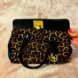 Michael Kors leopard print handbag